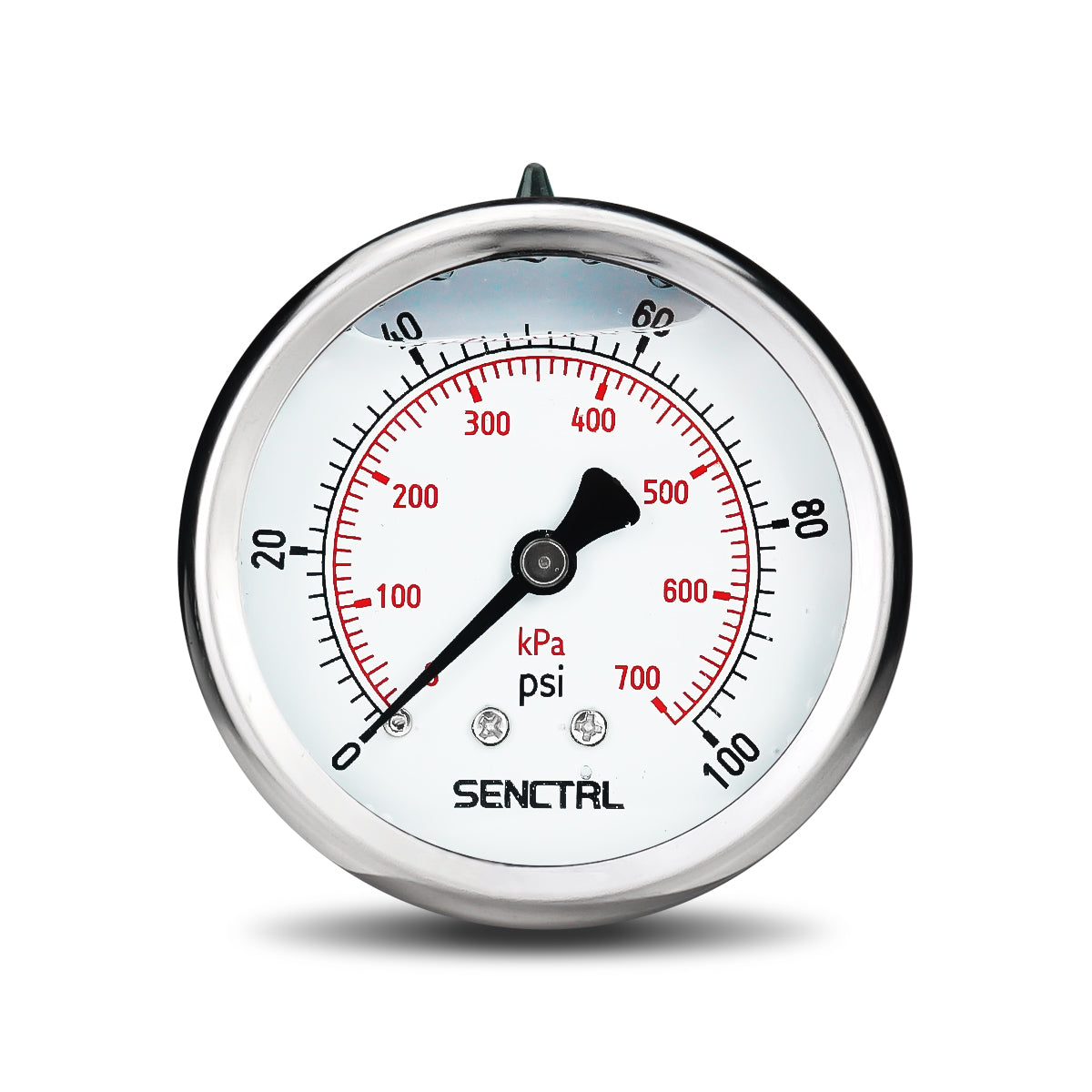 0-100 Psi Glycerine Filled Pressure Gauge, 1/4